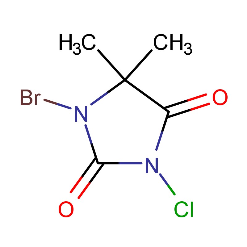 1-bromo-3-chloro-5,5-dimethylhydantoin สำหรับการบำบัดน้ำเย็น